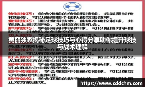 黄丽独家揭秘足球技巧与心得分享助你提升球技与战术理解